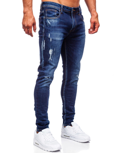 Тъмносини мъжки дънки slim fit Bolf KS2036A