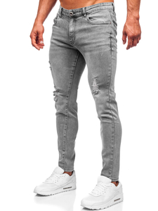Сиви мъжки дънки slim fit Bolf KX759-C
