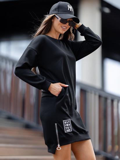 Дамска спортна рокля черна Bolf 524