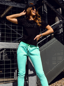 Ментово дамско спортно долнище Bolf CK-01B