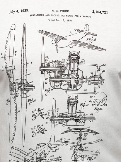Бяла памучна мъжка тениска с щампа Bolf MPO3538