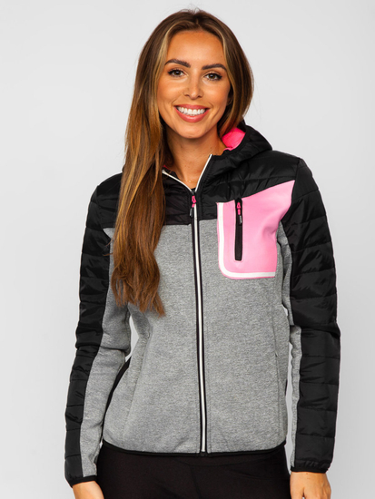 Дамско черно спортно яке Bolf KSW4006A1