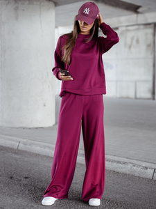 Дамски двуцветен спортен комплект бордо Bolf 821111