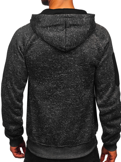 Мъжки изолиран графитен суичър с качулка Bolf TC1306