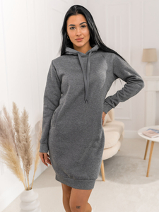 Графитен дълъг дамски суичър Bolf YS10005A2