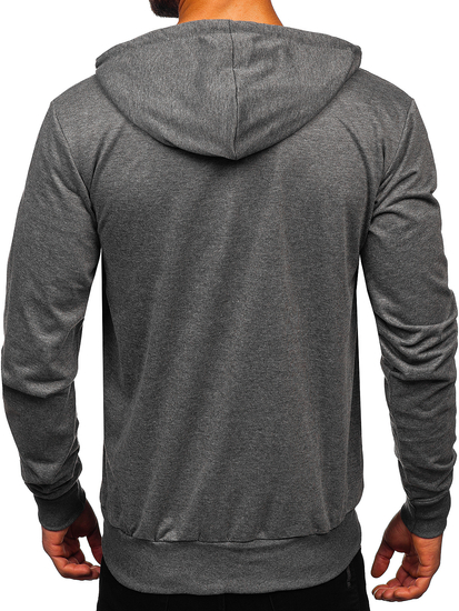 Графитено мъжко горнище с качулка Bolf B025