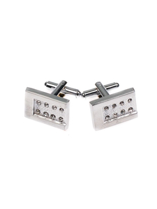 Бутонели, копчета за ръкавели сребрист цвят Bolf S031