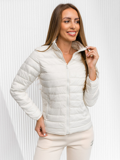 Бежово дамско преходно капитонирано яке Bolf 1141