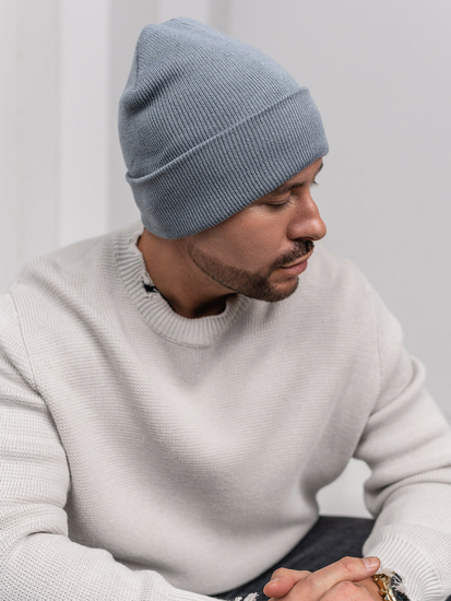 Сива зимна мъжката шапка YW09004M