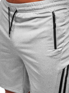 Сиви къси мъжки спортни панталони Bolf 68057