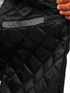 Мъжко преходно яке тип бомбър сиво Bolf AK95