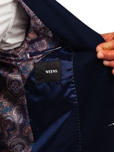 Тъмносиньо мъжко елегантно яке Bolf 02