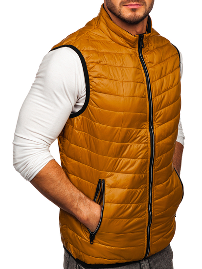 Камел мъжки капитониран елек Bolf 7103