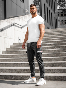 Графитено мъжко карго долнище тип джогър Bolf JX5063A