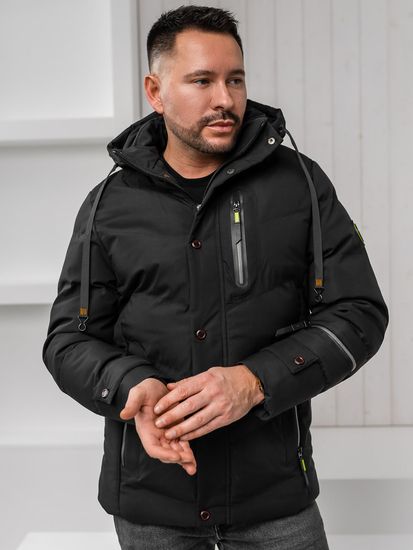 Черно мъжко зимно яке Bolf 5M3137A1