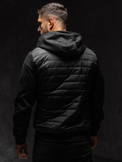 Черно преходно мъжко яке Bolf KS2232A1