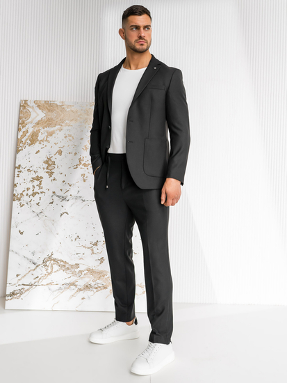 Черен мъжки костюм Bolf 01