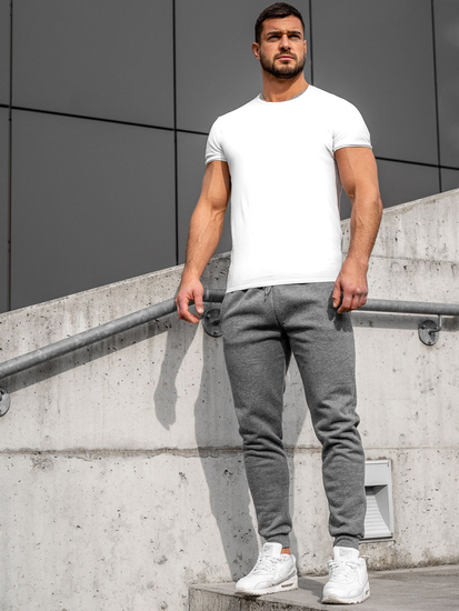 Мъжки спортни панталони за джогинг графит Bolf XW01-E