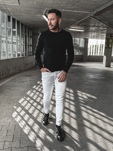 Черен мъжки пуловер Bolf MMB602