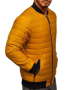 Камел преходно мъжко капитонирано яке бомбър Bolf MY-02A