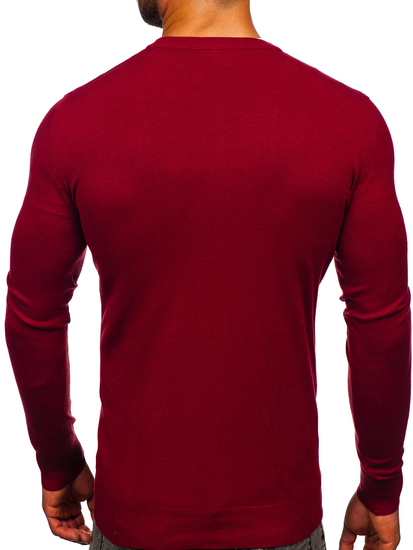 Мъжка жилетка с копчета в цвят бордо Bolf MM6006