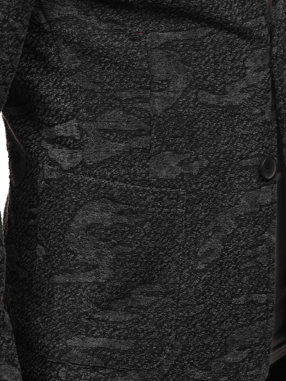 Графитено мъжко сако casual Bolf KS-7309