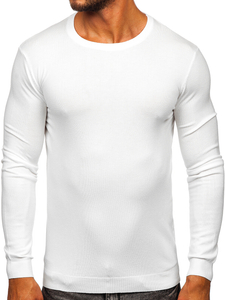 Бял мъжки пуловер Bolf MMB602