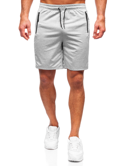 Сиви къси мъжки спортни панталони Bolf 68058