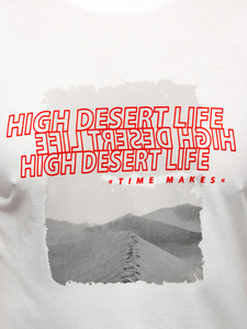 Бяла памучна мъжка тениска с щампа Bolf MPO3465