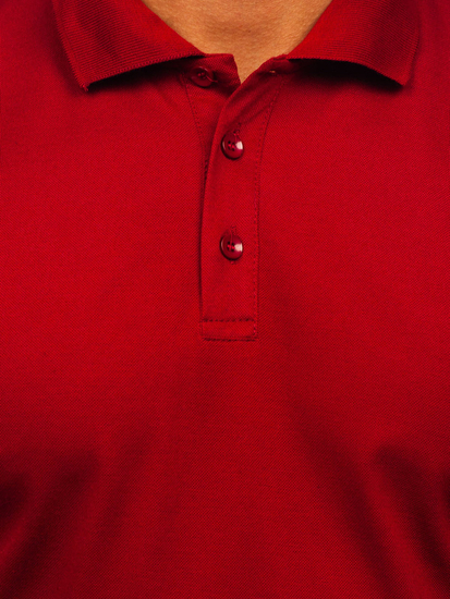 Мъжка поло тениска в бордо Bolf 8T80