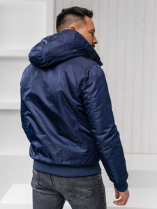 Тъмносиньо мъжко зимно яке Bolf 2120A1