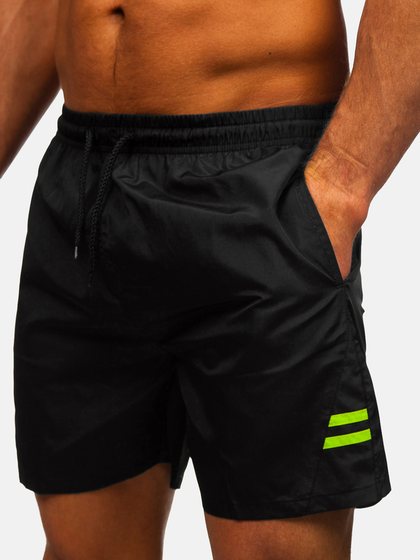 Черни мъжки бански шорти Bolf QD29