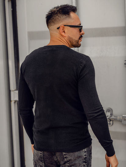 Черна мъжка жилетка с цип Bolf YY06A