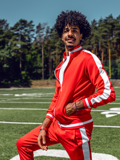 Червен мъжки анцуг Bolf 8C99A