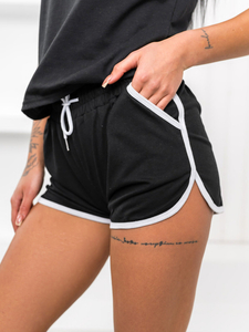 Черен дамски спортен панталон Bolf 8K208A1