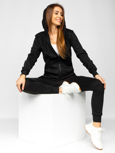 Черен дамски спортен комплект от две части Bolf 0003