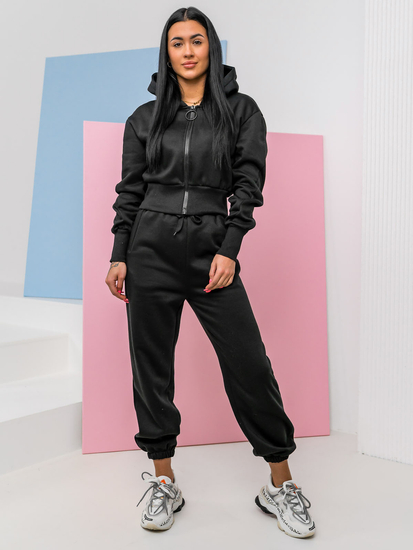 Черен дамски спортен комплект от две части Bolf 8C79