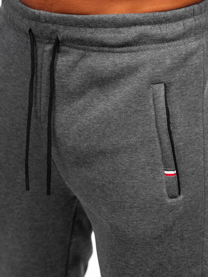 Антрацитен дебел мъжки спортен панталон Bolf JX6217