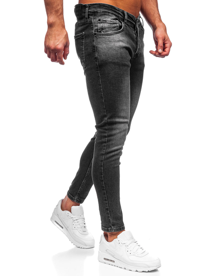 Черни мъжки дънки skinny fit Bolf R927