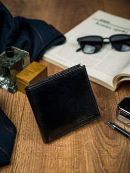 Мъжки кожен портфейл черен 4587