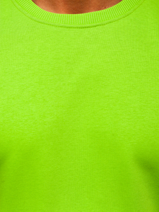 Мъжки суитшърт без качулка светлозелен Bolf 171715