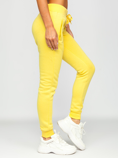 Жълто дамско спортно долнище Bolf CK-01-33