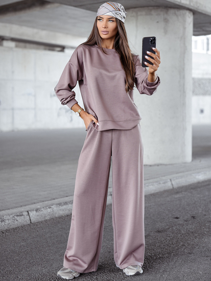 Дамски двуцветен спортен комплект капучино Bolf 821111