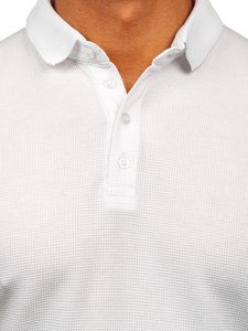 Мъжка бяла тениска поло Bolf 2004