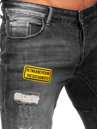 Черни мъжки дънки regular fit Bolf MP0047N