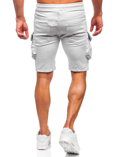 Светлосиви мъжки карго панталони Bolf 384K