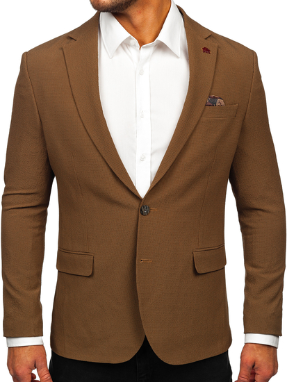 Кафяво мъжко яке casual Bolf 026