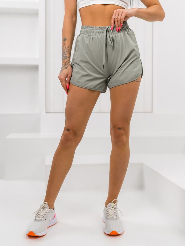 Зелени дамски спортни шорти Denley XY24015S