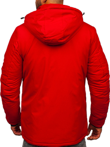 Червено мъжко зимно яке Bolf HKK2025