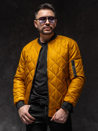 Камел демисезонно мъжко ватирано бомбър яке Bolf MY-01A1